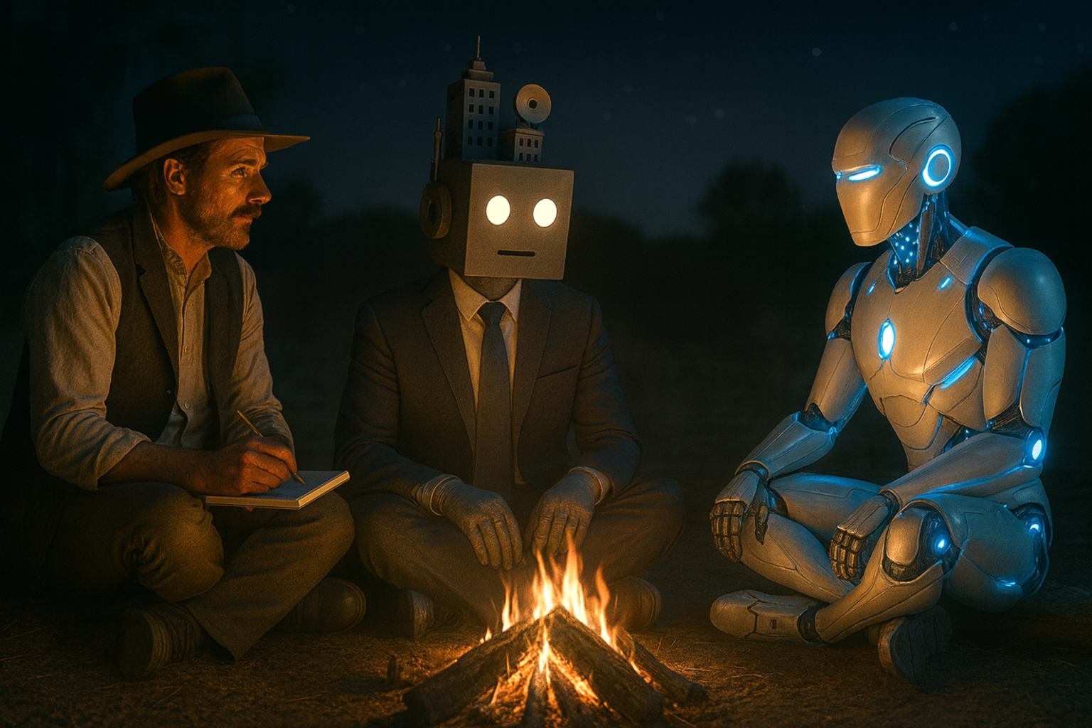 To translate values from story to something AI can understand you need a good campfire.